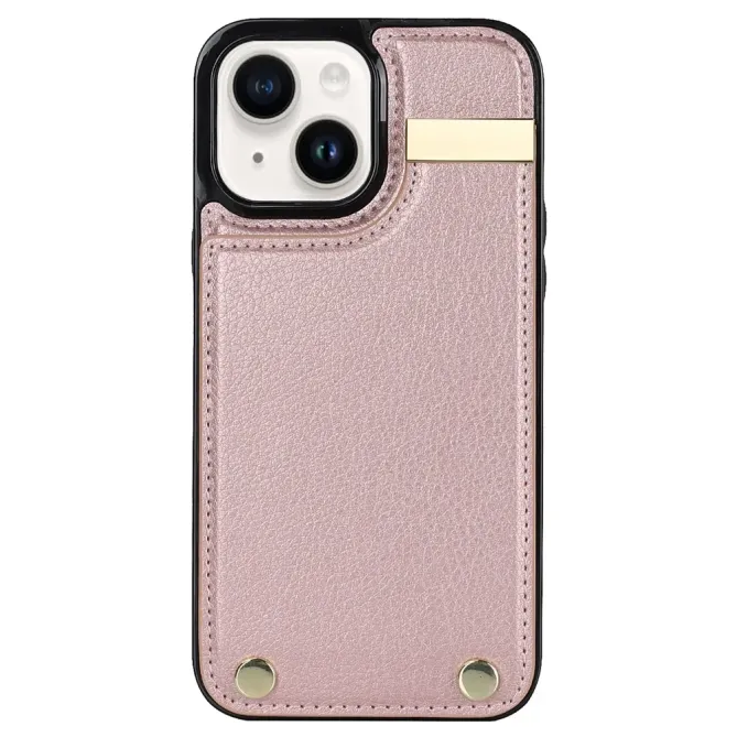 Coque iPhone 13 porte-cartes dos simili cuir