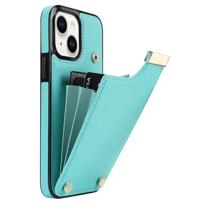 Coque iPhone 13 porte-cartes dos simili cuir