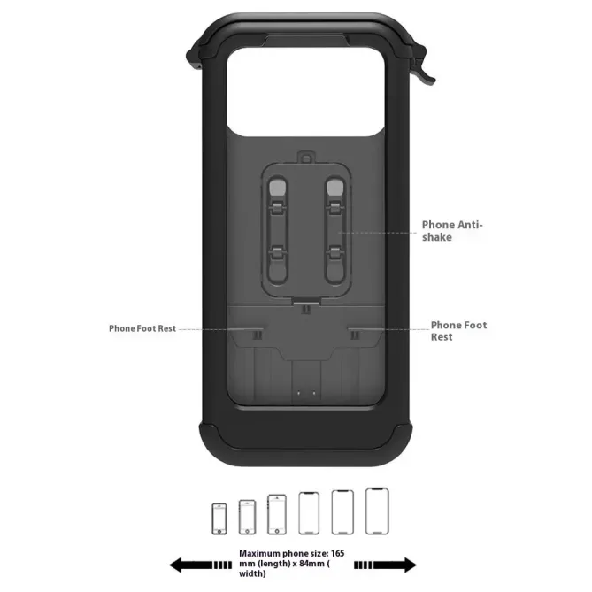 Support téléphone moto vélo étanche tactile anti-buée pour GPS