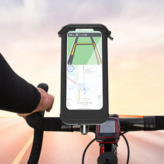 Support téléphone moto vélo étanche tactile anti-buée pour GPS