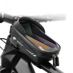 Support téléphone vélo étanche avec sacoche guidon rotative tactile