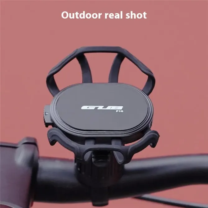 Support téléphone vélo silicone rotatif universel fixation souple