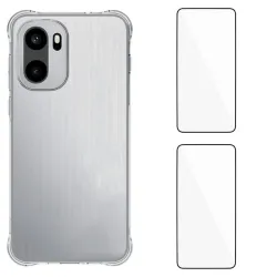 Pack OnePlus 15R | Coque Coins Renforcés Transparente avec 2 Verre Tre