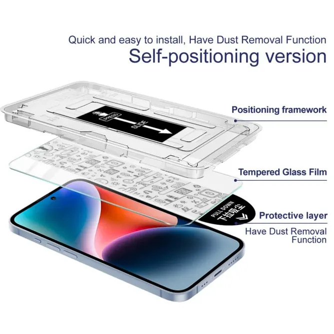 Verre Trempé Realme GT 8 Pro Kit Installation Automatique Anti-Poussiè