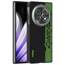 Coque Oppo Find N5 Racing Noir et Vert Compatible MagSafe