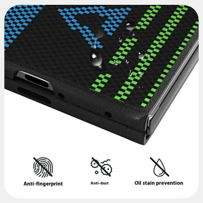 Coque Oppo Find N5 Racing Noir et Vert Compatible MagSafe