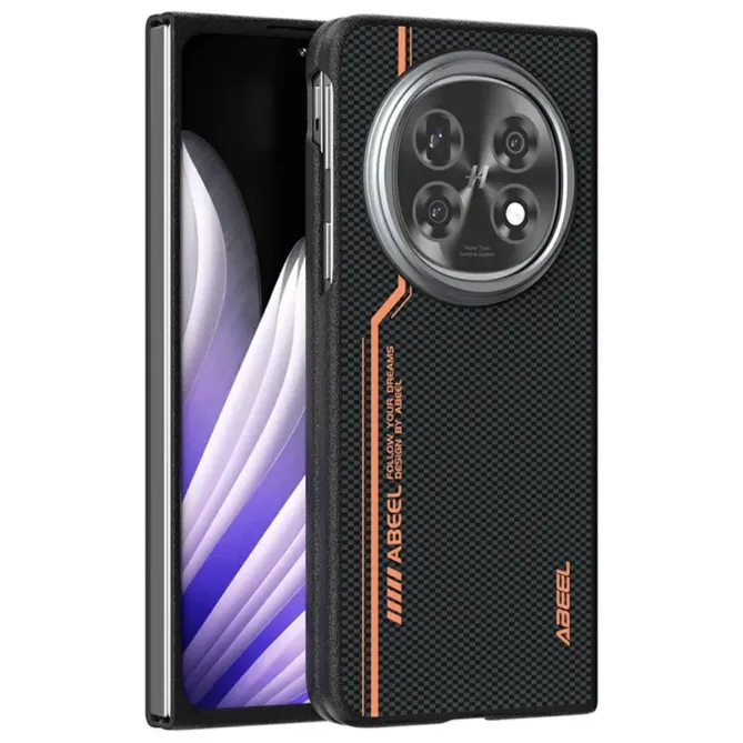 Coque Oppo Find N5 Racing Noir et Orange