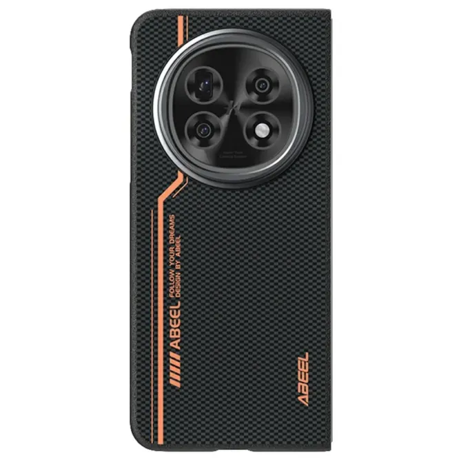 Coque Oppo Find N5 Racing Noir et Orange