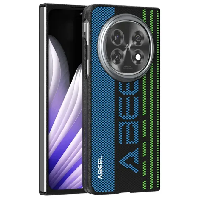 Coque Oppo Find N5 Racing Compatible MagSafe - Bleu