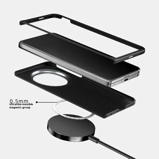 Coque Oppo Find N5 Racing Compatible MagSafe - Bleu