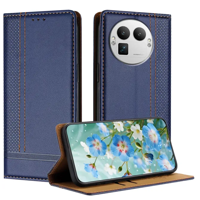 Flip Cover Realme GT 8 Pro Lignes Structurées avec Porte-Cartes