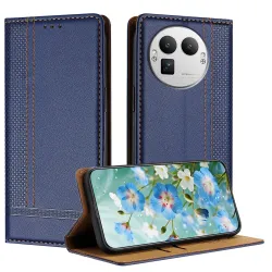 Flip Cover Realme GT 8 Pro Lignes Structurées avec Porte-Cartes