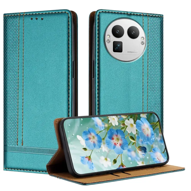 Flip Cover Realme GT 8 Pro Lignes Structurées avec Porte-Cartes