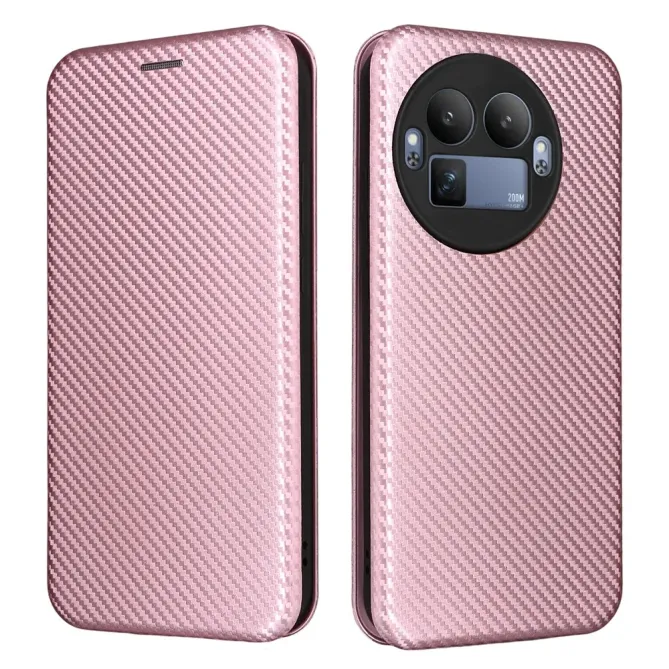 Flip Cover Realme GT 8 Pro design fibre de carbone