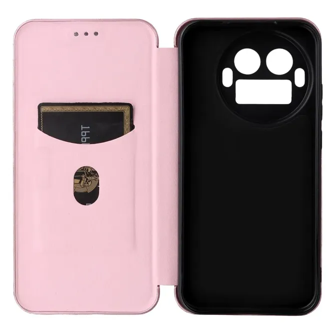 Flip Cover Realme GT 8 Pro design fibre de carbone