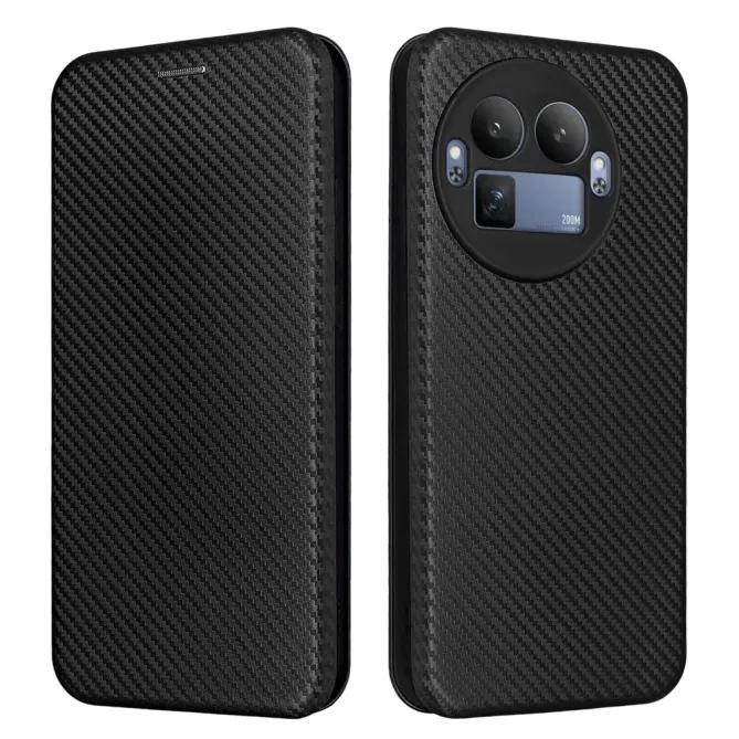 Flip Cover Realme GT 8 Pro design fibre de carbone