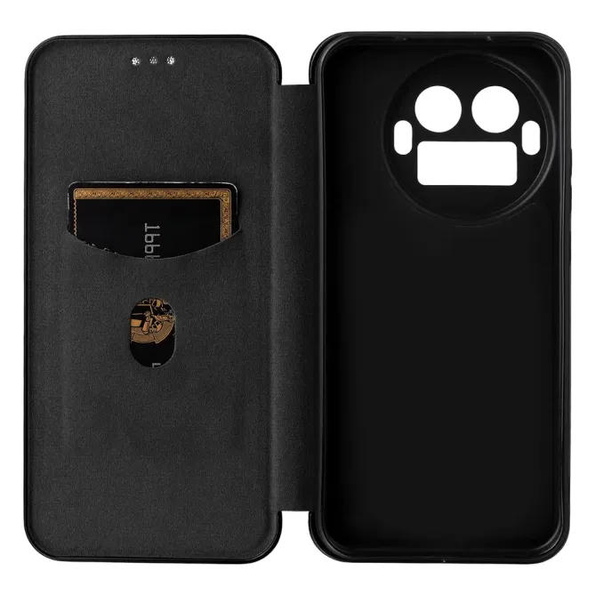 Flip Cover Realme GT 8 Pro design fibre de carbone