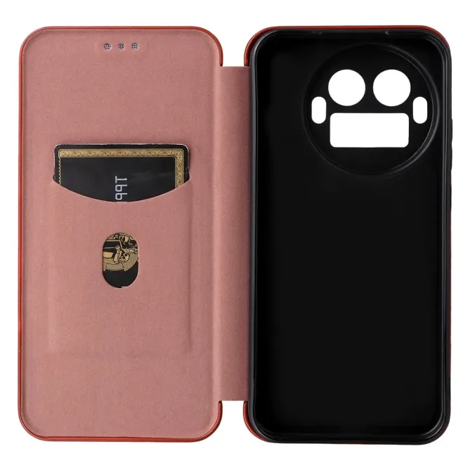 Flip Cover Realme GT 8 Pro design fibre de carbone