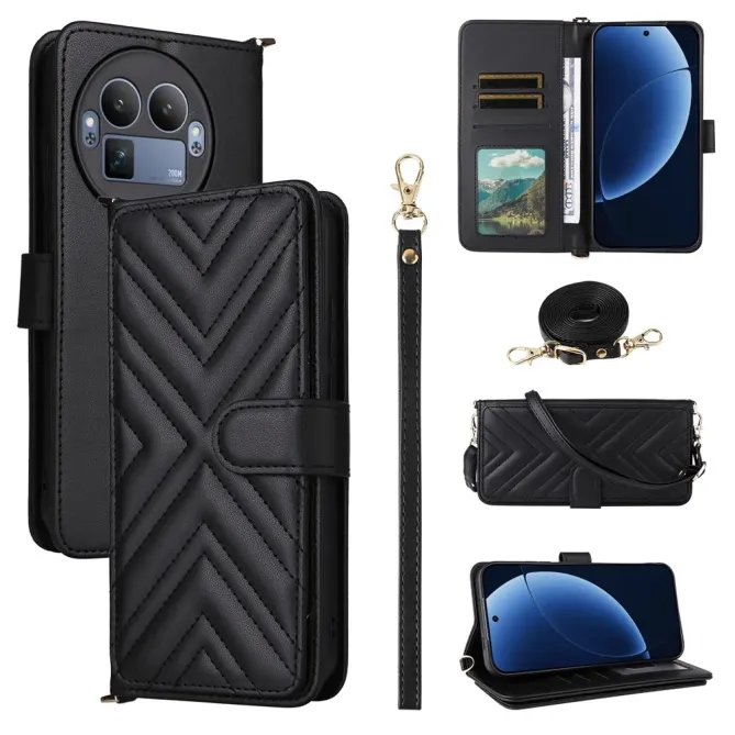 Housse Realme GT 8 Pro Bandoulière Matelassée