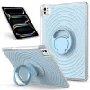 Coque iPad Air 13 / Pro 12.9 et 13 antichoc motif vague avec bague sup