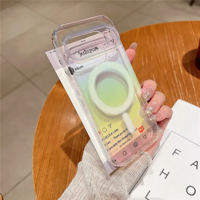 Coque Google Pixel 10 Pro rigide effet dégradé compatible MagSafe