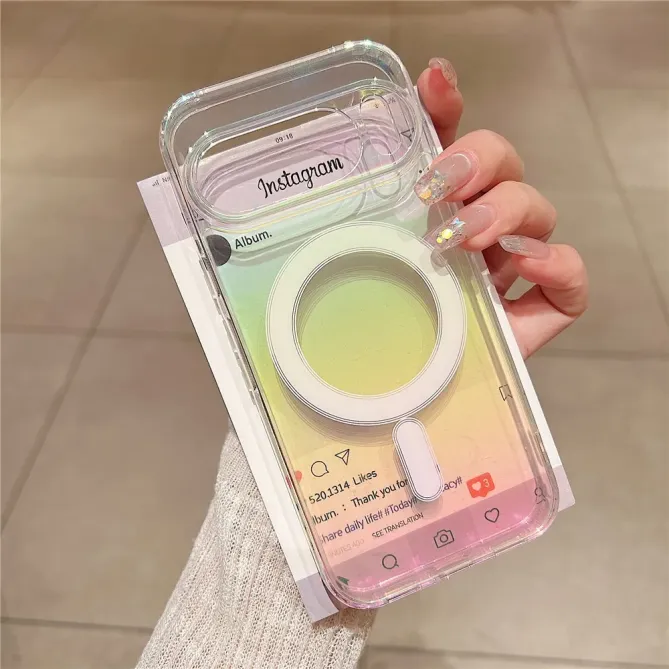 Coque Google Pixel 10 Pro rigide effet dégradé compatible MagSafe