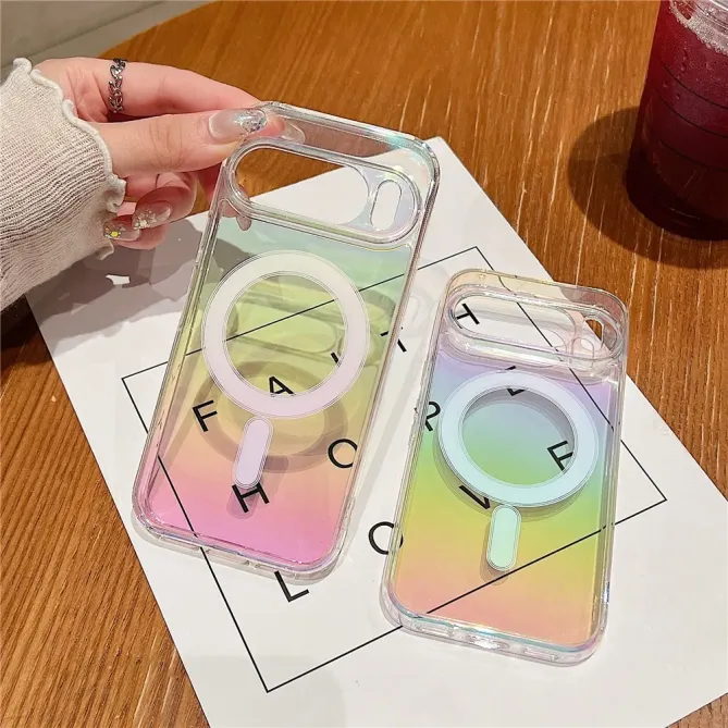 Coque Google Pixel 10 Pro rigide effet dégradé compatible MagSafe