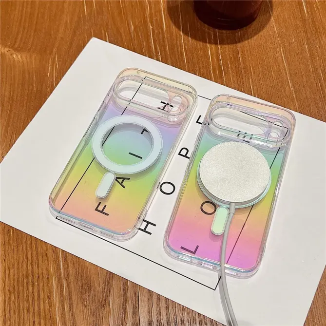 Coque Google Pixel 10 Pro rigide effet dégradé compatible MagSafe