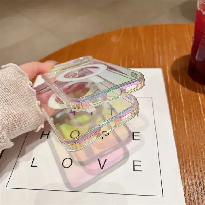 Coque Google Pixel 10 Pro rigide effet dégradé compatible MagSafe