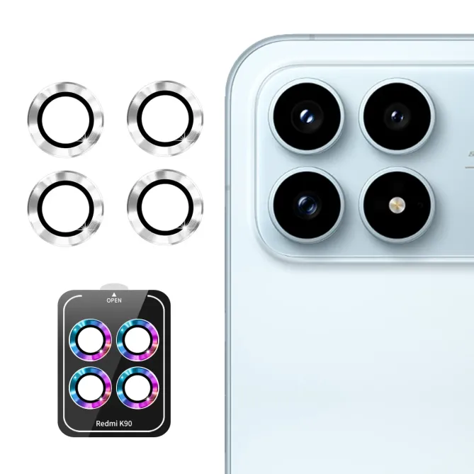 Protection Appareil Photo Poco F8 Pro Verre Trempé Bagues Métal 9H