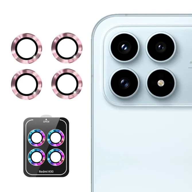 Protection Appareil Photo Poco F8 Pro Verre Trempé Bagues Métal 9H
