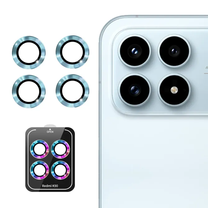 Protection Appareil Photo Poco F8 Pro Verre Trempé Bagues Métal 9H