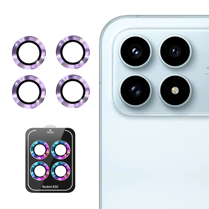 Protection Appareil Photo Poco F8 Pro Verre Trempé Bagues Métal 9H