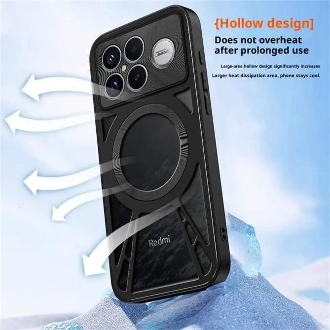 Coque POCO F8 Pro MagSafe Dissipation Thermique Hybride Antichoc Métal