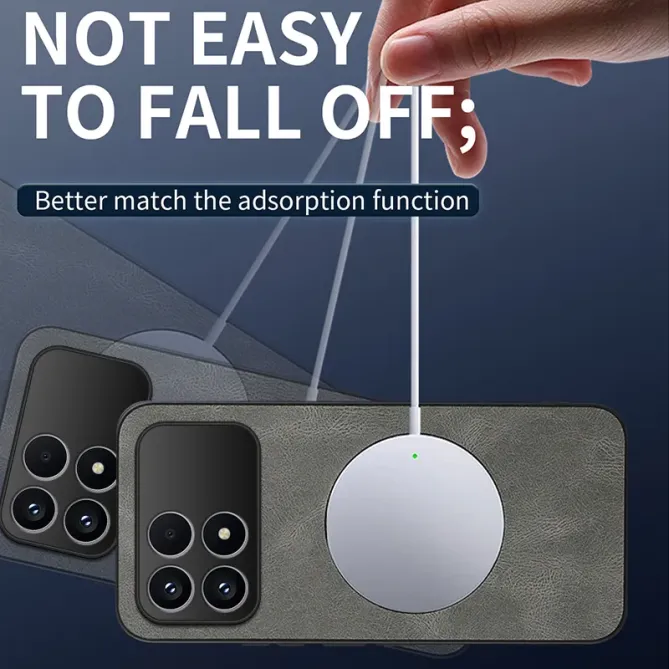 Coque POCO F8 Pro MagSafe Nappa avec 2 verre trempé