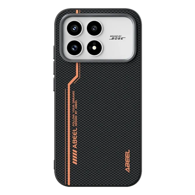 Coque POCO F8 Pro Racing Noir et Orange