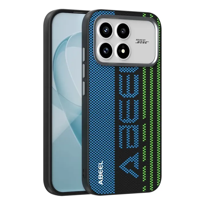 Coque POCO F8 Pro Racing Compatible MagSafe - Bleu