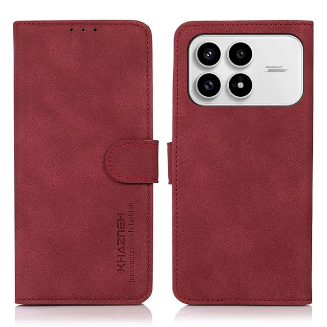 Housse Poco F8 Pro en Simili Cuir avec Porte-Cartes