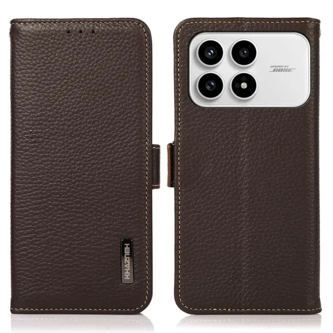 Housse Poco F8 Pro KHAZNEH cuir grainé first
