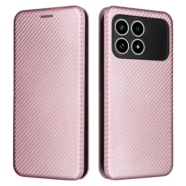 Flip Cover POCO F8 Pro design fibre de carbone