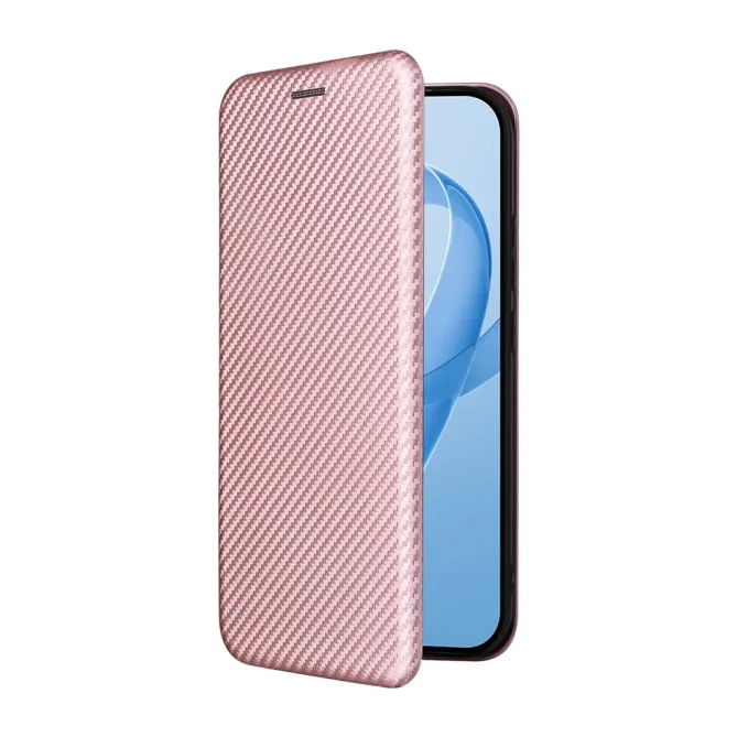 Flip Cover POCO F8 Pro design fibre de carbone