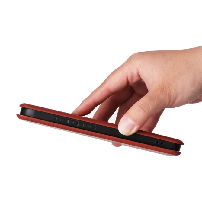 Flip Cover POCO F8 Pro design fibre de carbone