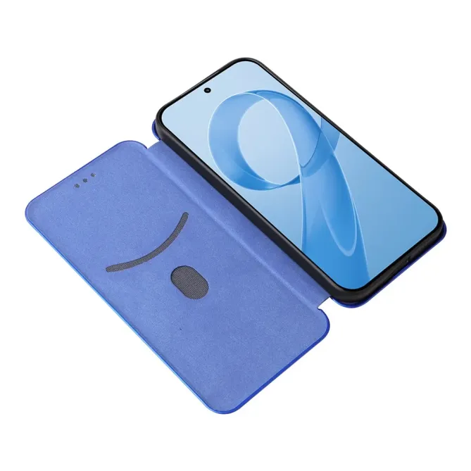 Flip Cover POCO F8 Pro design fibre de carbone