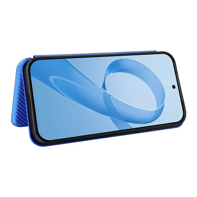Flip Cover POCO F8 Pro design fibre de carbone