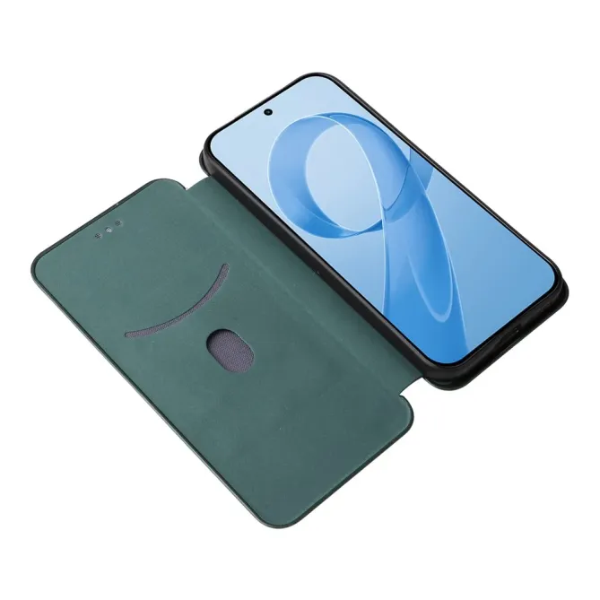 Flip Cover POCO F8 Pro design fibre de carbone