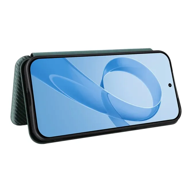 Flip Cover POCO F8 Pro design fibre de carbone