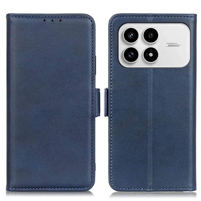 Housse POCO F8 Pro portefeuille revêtement simili cuir mat