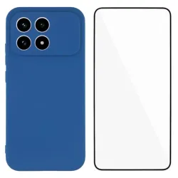 Pack Coque Silicone POCO F8 Pro Bords Droits avec Verre Trempé