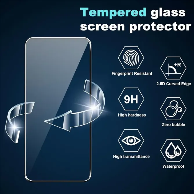 Coque transparente Motorola Edge 70 avec protection d'écran en verre t