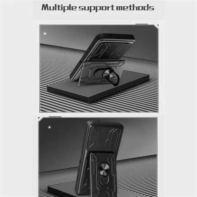 Coque Motorola Edge 70 Porte-carte Support Magnétique Cache Caméra